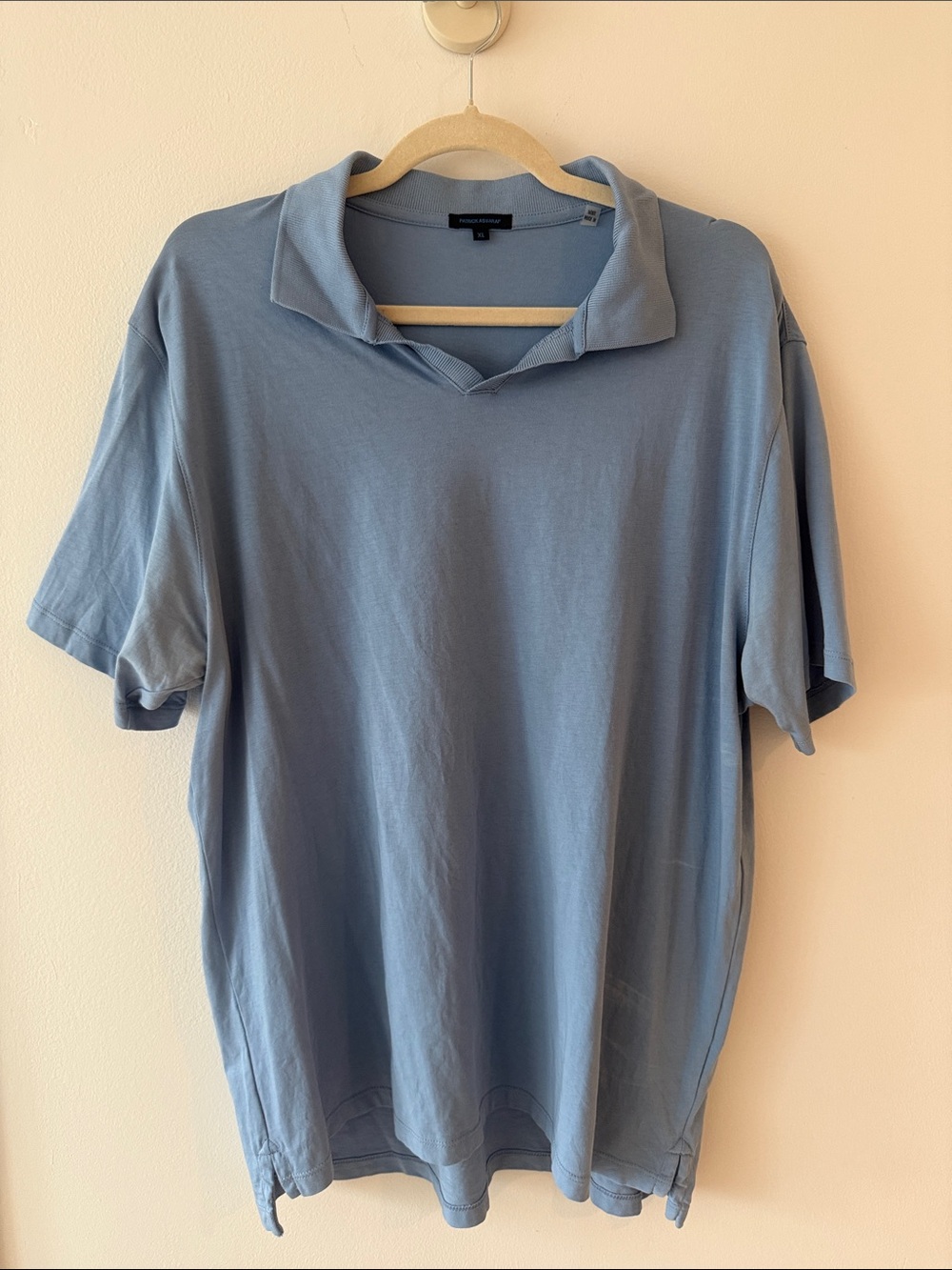 Men's Light Blue Casual Polo Tee